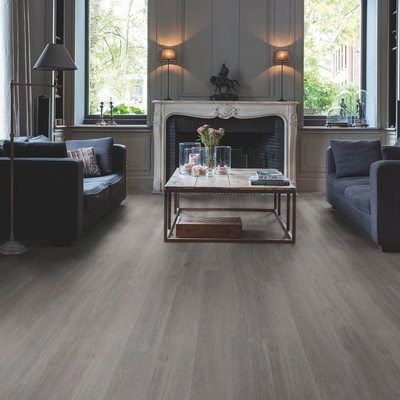 Wood Vinyl Click System Flooring For Residential / Commercial , 5mm Thickness